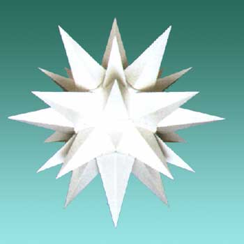 Herrnhuter Sterne, Herrnhuter Stern - A1e - weiß - 13 cm LED,  Geschenkestube-Seiffen