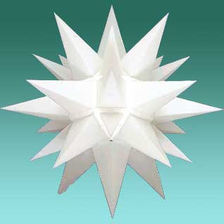 Herrnhuter Stern - A4 - weiss - 40 cm