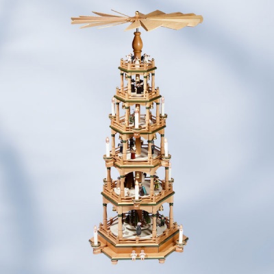 elektrische Pyramide, Christgeburt, 5-stufig 106cm