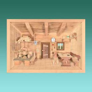 Bauernstube 38x26cm natur