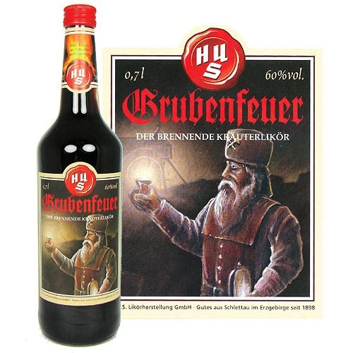 Grubenfeuer 0,7 1 Glasflasche