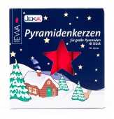 Pyramidenkerzen 18er, rot