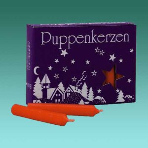 Puppenkerzen rot - 20er 1cm