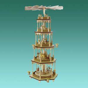 Pyramide Christi Geburt - 4stöckig 70cm