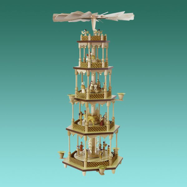 Pyramide Christi Geburt - 4stöckig 70cm