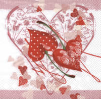 Servietten Cherry Hearts Auslaufartikel
