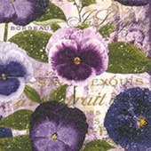 Serviette Viola wittrockiana, Auslaufartikel