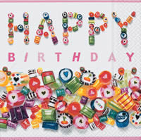 Servietten Sweet Birthday
