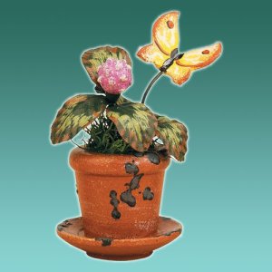 Blumentopf Kleeblume 6cm