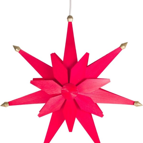 Weihnachtsstern doppelt rot 38cm