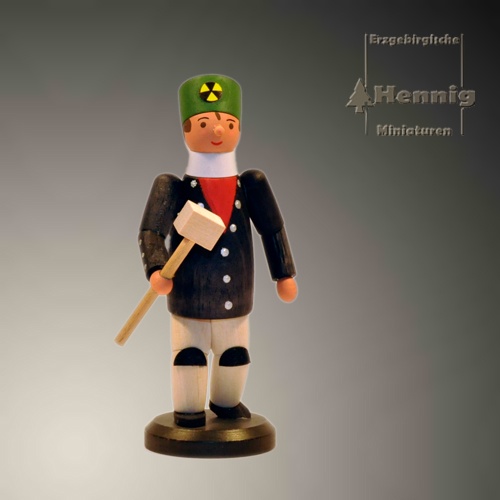 Bergmann groß mit Hammer 10cm