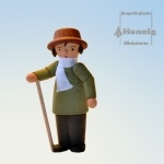 Herr im Winter mittel