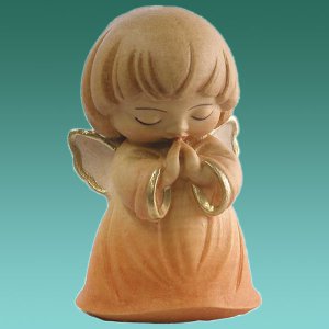 Schutzengel 10cm gelb Goldrand - Auslaufartikel