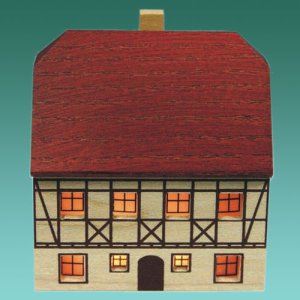 Fachwerkhaus 6cm natur für Innenbeleuchtung