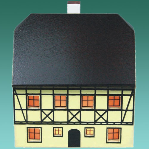Fachwerkhaus 6cm bunt für Innenbeleuchtung