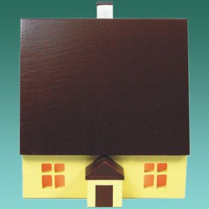 Haus 7cm bunt für Innenbeleuchtung