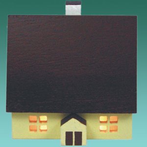 Haus 5cm bunt für Innenbeleuchtung