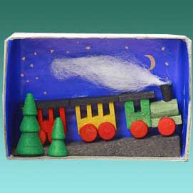 Zündholzschachtel ″Eisenbahn″