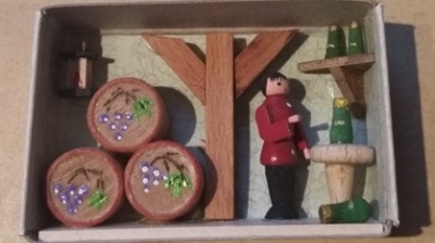 Zündholzschachtel "Weinkeller"