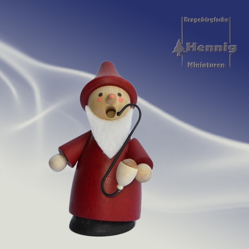 Miniräuchermann - Wichtel rot 8cm