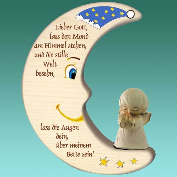 Mond mit Engel alabaster ...Lieber Gott...