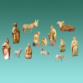 Rudolfkrippe 13tlg. Figuren-Set 09cm color