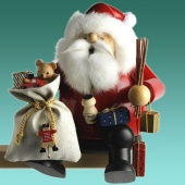 Kantenhocker ″Weihnachtsmann mit Sack″ groß