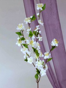 Kirschblütenzweig, weiß, 80cm