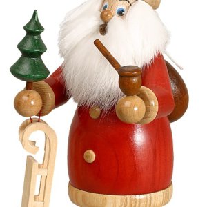 Weihnachtsmann rot mit Schlitten 20cm