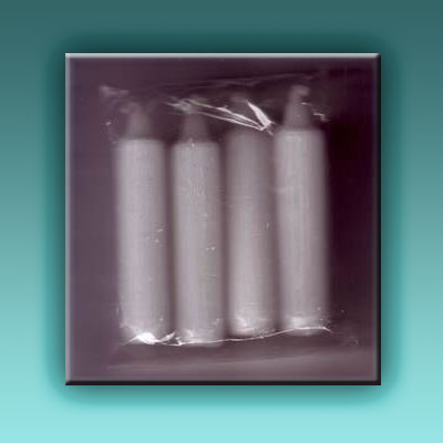 Adventskerzen weiß - 4er - 1,6cm