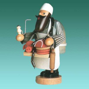 Räuchermann, Fleischverkäufer 19cm