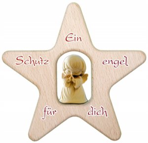 Stern natur mit Engel natur ...Schutzengel...