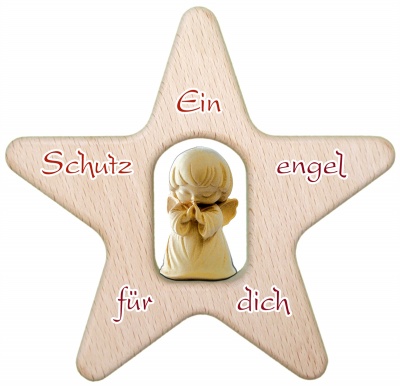 Stern natur mit Engel natur ...Schutzengel...