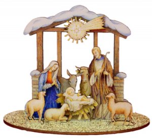 Selbstbausatz - Heilige Familie 7cm color