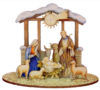 Selbstbausatz - Heilige Familie 7cm color