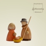 Heilige Familie - modern lasiert 8cm