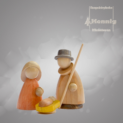 Heilige Familie - modern lasiert 8cm