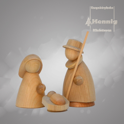Heilige Familie natur modern 8cm