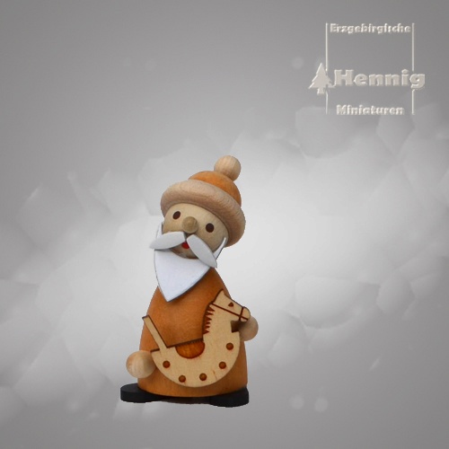 Ruprecht mit Schaukelpferd natur