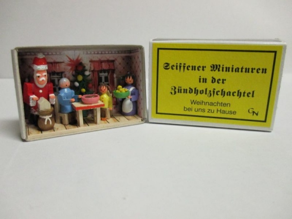 Zündholzschachtel "Weihnachten bei uns zu Hause"
