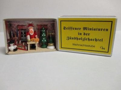 Zündholzschachtel "Weihnachtsstube"