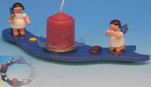 Tischadventskranz Teil 4 blau