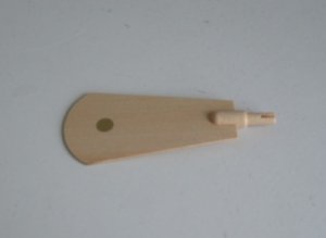 1 Flügel natur gold gepunktet