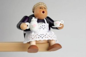 Kantenhocker ″Kaffeesächsin″