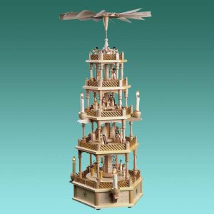 Pyramide Christi Geburt - 4stöckig elektrisch 75cm