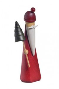 Weihnachtsmann mit Baum 11cm