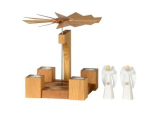 Pyramide Eiche, natur ohne Bestückung 19cm