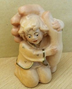 Schützende Hand Bub 7cm 2 x patiniert - Auslaufartikel