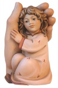 Schützende Hand Mädchen 7cm coloriert - Auslaufartikel