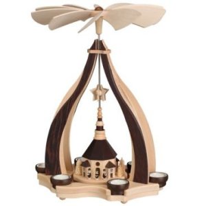 Pyramide - Seiffener Kirche - natur 47,5cm